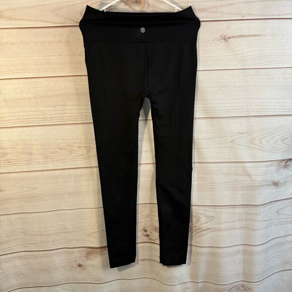 Max Studio Performance Black Leggings Size L/XL - Picture 3 of 5